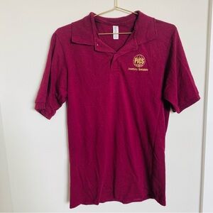 PCIS inventory specialists maroon polo shirt small